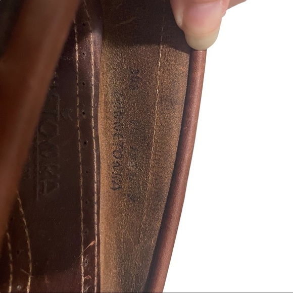 Minnetonka Brown Leather Slip On Classic Driving Loafer - Picture 10 of 15